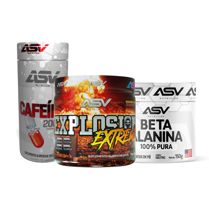 Combo Energia – Explosion Extreme + Cafeina + Beta Alanina